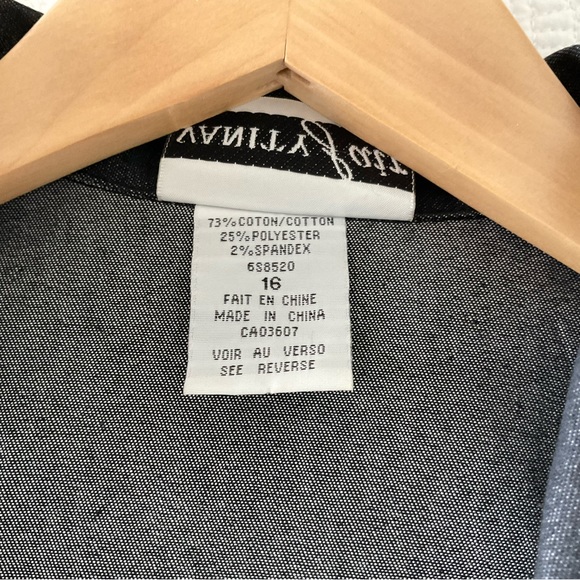 VANITY FAIR, DENIMS JACKET, SIZE: 16 - Picture 9 of 9